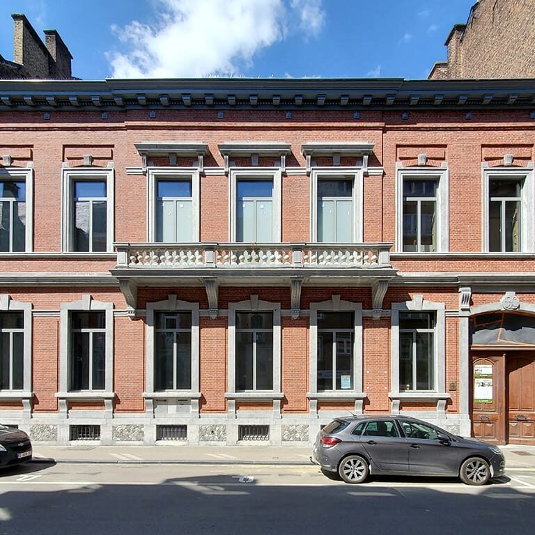 Namur, façade de l'habitat partagé "Godefroid"